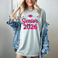 Coquette Pink Bow Senior 2026 Class Of Graduation Women's Comfort Colors T-Shirt Bay