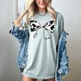 Cow Print Bow And Stethoscope Nurse RN Graduation Coquette Women's Comfort Colors T-Shirt Bay