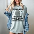 Criminal Justice School Degree Graduation Day Student Women's Comfort Colors T-Shirt Bay