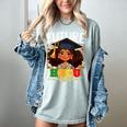 Future HBCU Grad Afro Girl College Graduation Kids Women's Comfort Colors T-Shirt Bay