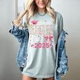 Girls Little Miss Kindergarten Grad 2025 Coquette Graduation Women's Comfort Colors T-Shirt Bay