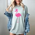 Graduate Cute Pink Flamingo Graduation Women's Comfort Colors T-Shirt Bay
