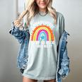 I Graduated Can I Go Back To Bed Now Graduation Hat Rainbow Women's Comfort Colors T-Shirt Bay