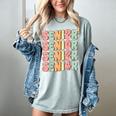 Groovy Senior Graduation Cute Groovy Senior Class Of 2024 Women's Comfort Colors T-Shirt Bay