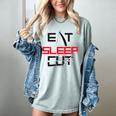 Haircutter Barber Eat Sleep Cut Barbering Graduation Women's Comfort Colors T-Shirt Bay