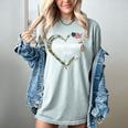 Heart Coast Guard Wife Coast Guard Graduation Wife USCG Wife Women's Comfort Colors T-Shirt Bay