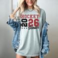 Hockey Senior Night Hockey Senior 2026 Graduation 59 Women's Comfort Colors T-Shirt Bay