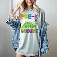 Kids Pre-K Graduate Brontosaurus Dino Pre Kindergarten Graduation Women's Comfort Colors T-Shirt Bay
