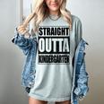 Kids Straight Outta Kindergarten Shirt Boy Girl Graduation Women's Comfort Colors T-Shirt Bay