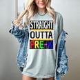 Kids Straight Outta Pre-K Graduation Women's Comfort Colors T-Shirt Bay