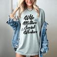 MSW Mom Graduation T-Shirt Social Worker Wife Mother Women's Comfort Colors T-Shirt Bay