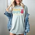 Peace Out 6th Grade Graduation Last Day Of School Women's Comfort Colors T-Shirt Bay