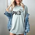 PhD Shirt Phinally Finally Done Graduation Her Women's Comfort Colors T-Shirt Bay