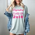 Pink Respiratory Therapist Class Of 2018 Graduation T Shirt Women's Comfort Colors T-Shirt Bay