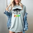 Pre-K -12th Grade Hand Prints Space Graduation Class Of 2037 Women's Comfort Colors T-Shirt Bay