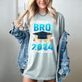 Proud Brother Of Two 2024 Graduates Twin Family Graduation Women's Comfort Colors T-Shirt Bay