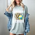 Proud Grandma Of A 2026 Senior Volleyball Graduation Leopard Women's Comfort Colors T-Shirt Bay