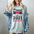 Proud Mom Of A 2021 Graduate Senior Graduation Women's Comfort Colors T-Shirt Bay