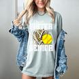 Proud Sister Of A 2026 Senior Softball Graduation Leopard Women's Comfort Colors T-Shirt Bay