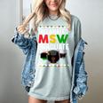 Queen MSW Social Work Grads Masters Graduation Women's Comfort Colors T-Shirt Bay