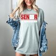 Senior 2018 Valedictorian School Colors Graduation Women's Comfort Colors T-Shirt Bay