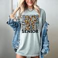 Senior 2021 Grad Class Of 2021 Graduation Leopard Cheetah Women's Comfort Colors T-Shirt Bay