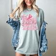 Senior 2026 Class Of 2026 Cute Coquette Pink Bow Graduation Women's Comfort Colors T-Shirt Bay