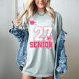 Senior 2027 Class Of 2027 Pink Coquette Bow Graduation Girl Women's Comfort Colors T-Shirt Bay