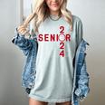 Senior Class Of 2024 Graduation 2024 Maroon Basketball Women's Comfort Colors T-Shirt Bay