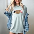 Sloth Graduation Shirt Cute Animal Diploma Grad Women's Comfort Colors T-Shirt Bay