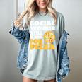 Social Worker Will Work For Pizza Graduation Women's Comfort Colors T-Shirt Bay