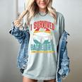 I Survived My Bachelor's Degree Party Bachelor Graduation Women's Comfort Colors T-Shirt Bay