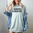 I Survived Elementary Graduation School Student Women's Comfort Colors T-Shirt Bay