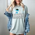 I Survived Kindergarten Graduation Kids Owl Grad Women's Comfort Colors T-Shirt Bay