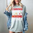 I Survived My Mom's Nursing Degree Graduation Day 2026 Women's Comfort Colors T-Shirt Bay