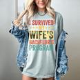 i Survived My Wife Bachelor's Degree Wife Graduation Women's Comfort Colors T-Shirt Bay
