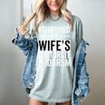 i Survived My Wife Doctorate Program PHD Wife Graduation Women's Comfort Colors T-Shirt Bay