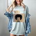 Unapologetically MHA-Ish Student Graduation Afro Women's Comfort Colors T-Shirt Bay