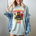 Woman Firefighter Aunt TiTi Auntie Black Graduation Women's Comfort Colors T-Shirt Bay
