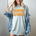 1980s Nostalgia Arcade Gamer Retro Video Game Novelty Women's Comfort Colors T-Shirt Denim