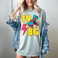 1986 Retro Raised In The 80s Old School Nostalgia Vibes Women's Comfort Colors T-Shirt Denim 1986 Retro Raised In The 80s Old School Nostalgia Vibes Women's Comfort Colors T-Shirt Denim
