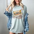 80s 90s Retro Party Costume Nostalgia Cassette Tape Pencil Women's Comfort Colors T-Shirt Denim
