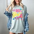 80's Girl Roller Skates Skating Eighties 1980s Nostalgia Women's Comfort Colors T-Shirt Denim