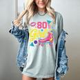 80's Girl Roller Skates Skating Eighties 1980s Nostalgia Women's Comfort Colors T-Shirt Denim