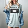 80s VHS Video Cassette Nostalgia Women's Comfort Colors T-Shirt Denim