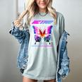 Active Memory Butterfly Women's Comfort Colors T-Shirt Denim Active Memory Butterfly Women's Comfort Colors T-Shirt Denim