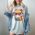 Adorable Book Lover Chipmunk With Reading Glasses Cute Premium Women's Comfort Colors T-Shirt Denim Adorable Book Lover Chipmunk With Reading Glasses Cute Premium Women's Comfort Colors T-Shirt Denim