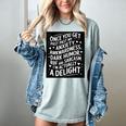 Anxiety Awkward Dark Humor Quote Introverts Sarcastic Women's Comfort Colors T-Shirt Denim