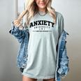 Anxiety University Anxious Antisocial Introvert Women's Comfort Colors T-Shirt Denim