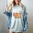 Anxious But Cute Anxiety Meme Cat Lover Introvert For Men Women Women's Comfort Colors T-Shirt Denim